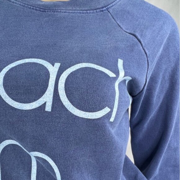 J. CREW BEACH BUM Blue‎ Crew Neck Sweatshirt XS - Picture 4 of 7